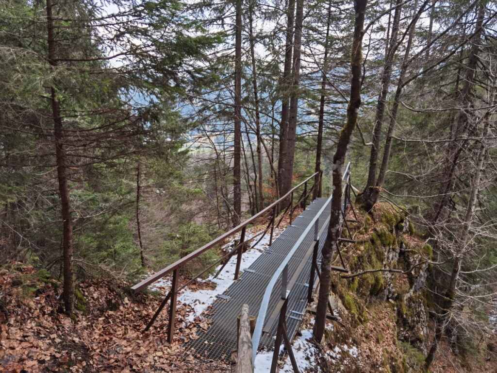 Am Ende Reichenbachklamm Wanderung - die Brücke