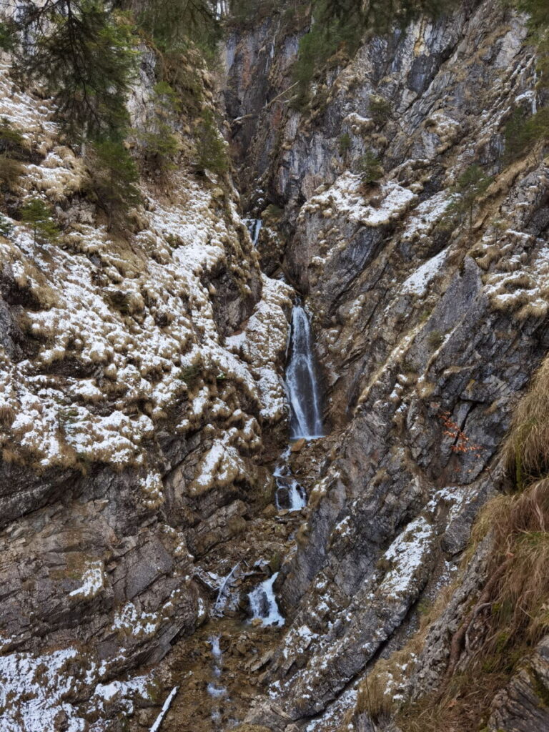Hier reiht sich Wasserfall an Wasserfall in der Reichenbachklamm